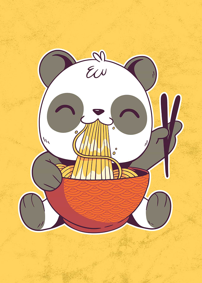 Ramen Soup Noodles Panda
