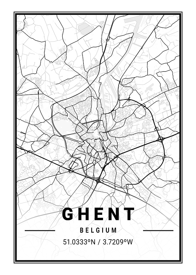 Ghent Light City Map