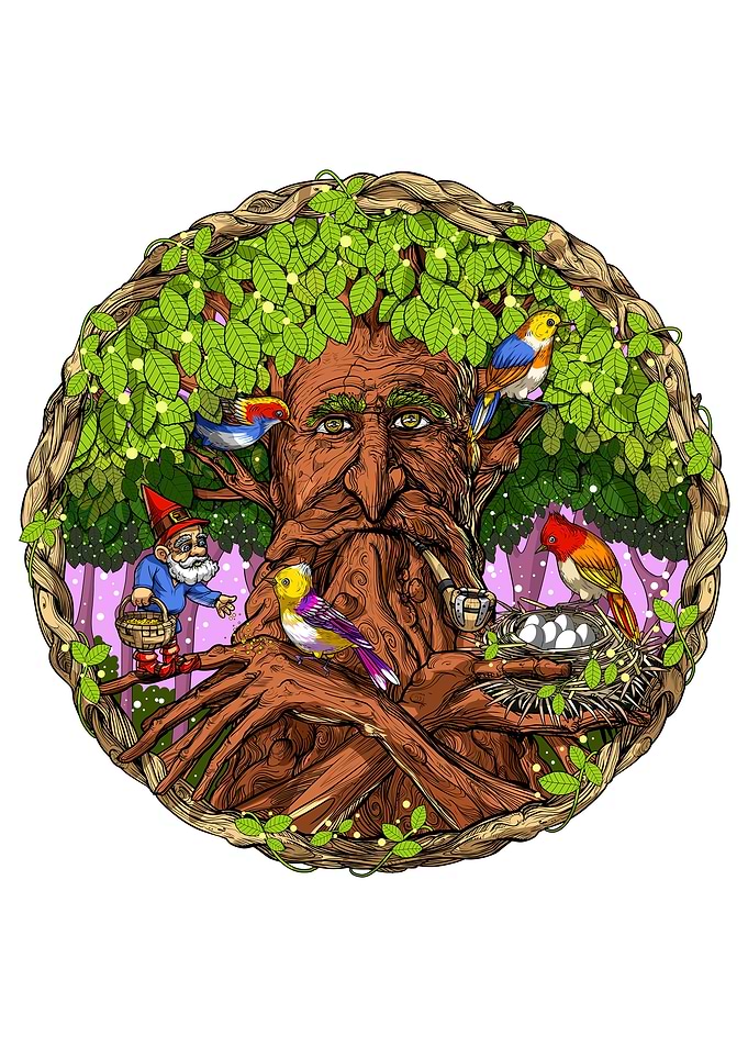 Forest Talking Tree Gnome