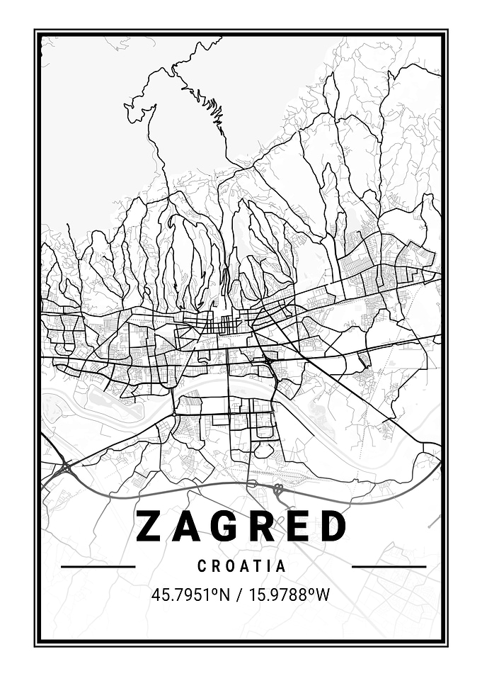 Zagred Light City Map