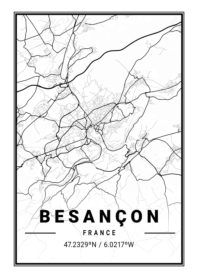 Besanon Light City Map