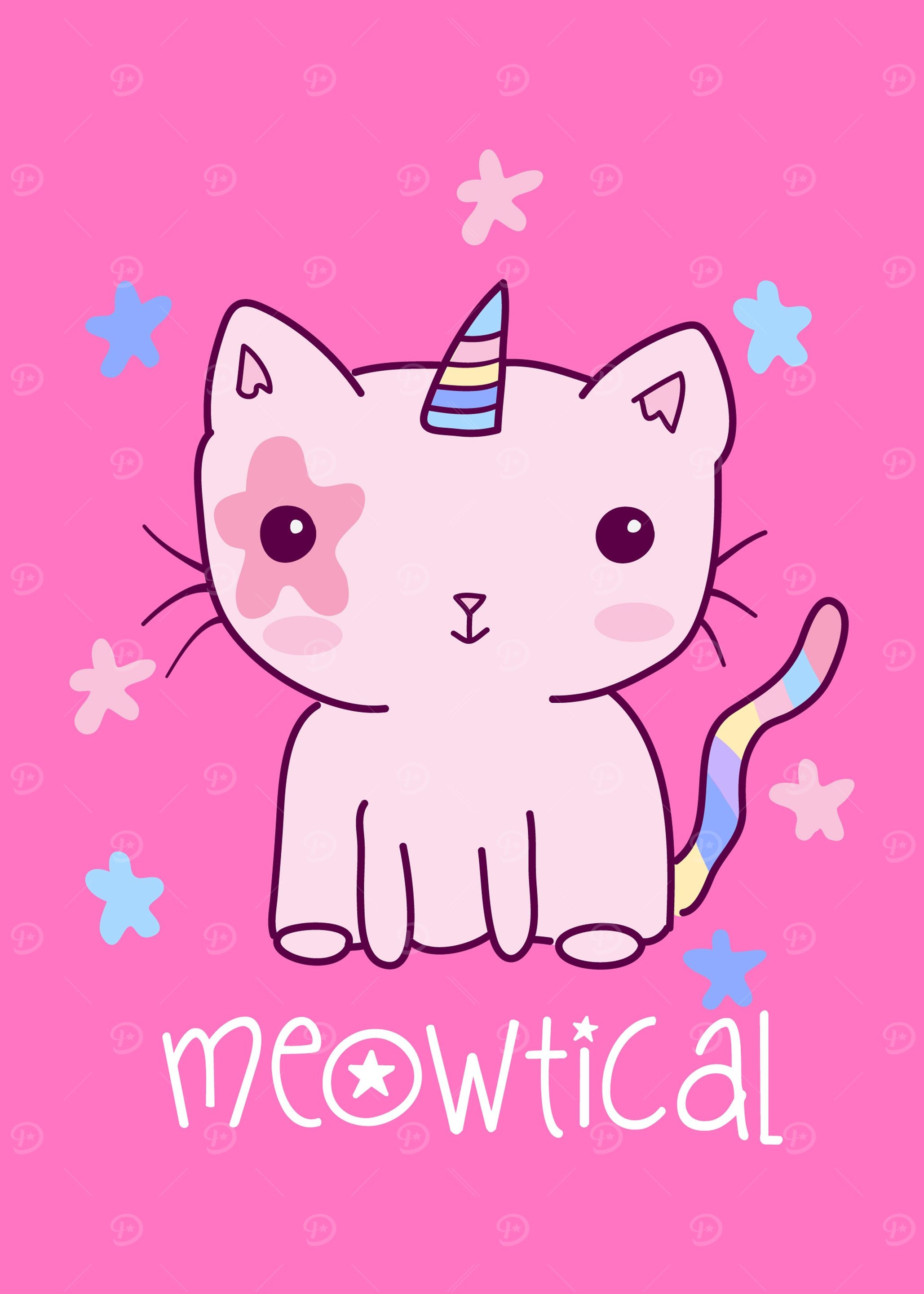 Unicorn Kitty Cat Meow