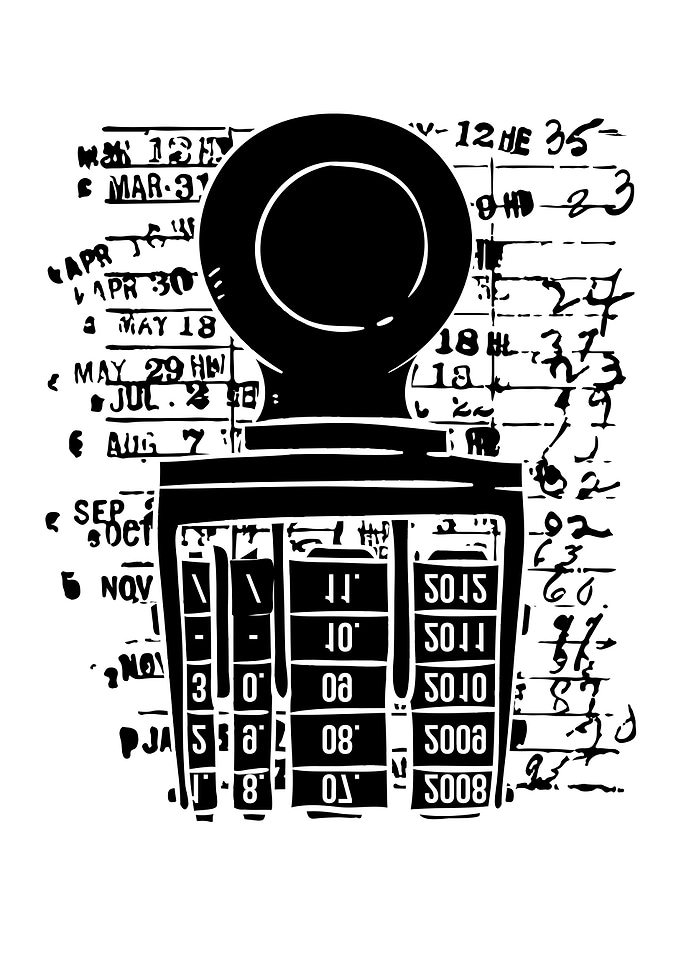 Books Library Stamp