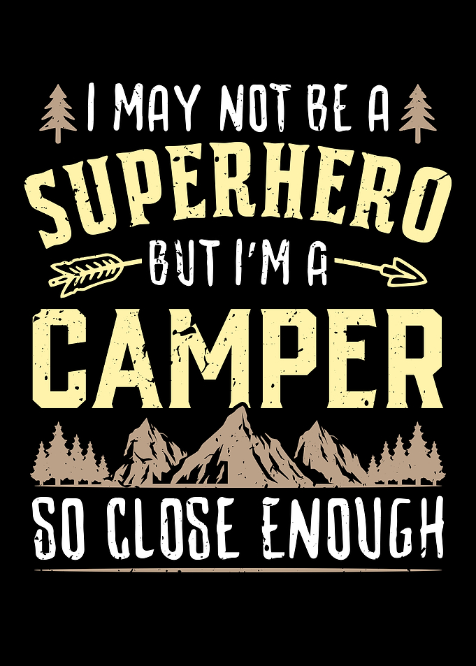 Superhero And Camper
