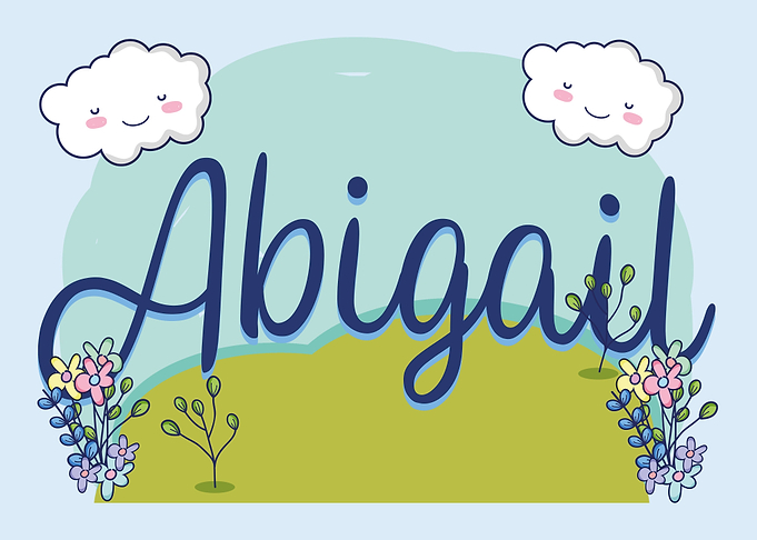 ABIGAIL Baby Name Sign
