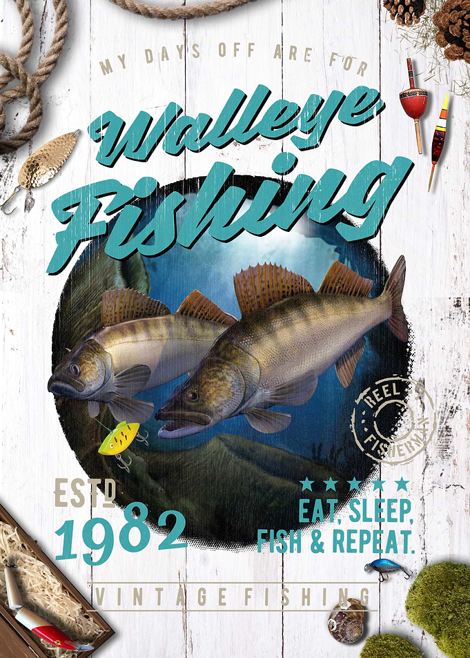 Fishing Vintage Gift