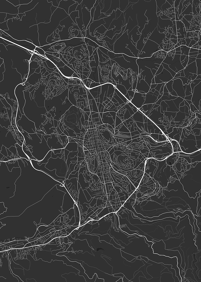 Saint Etienne France Map