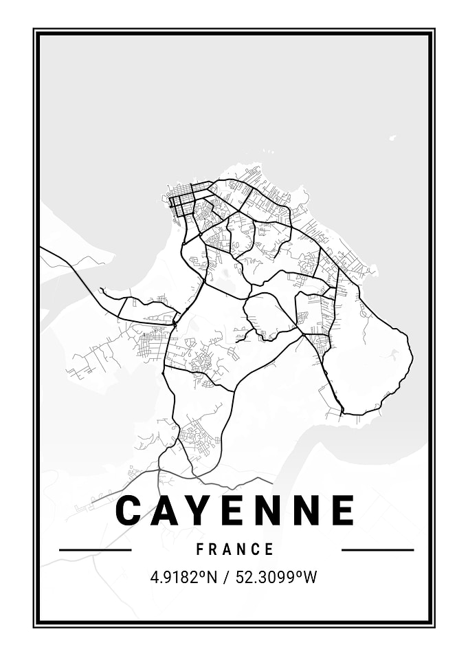 Cayenne Light City Map