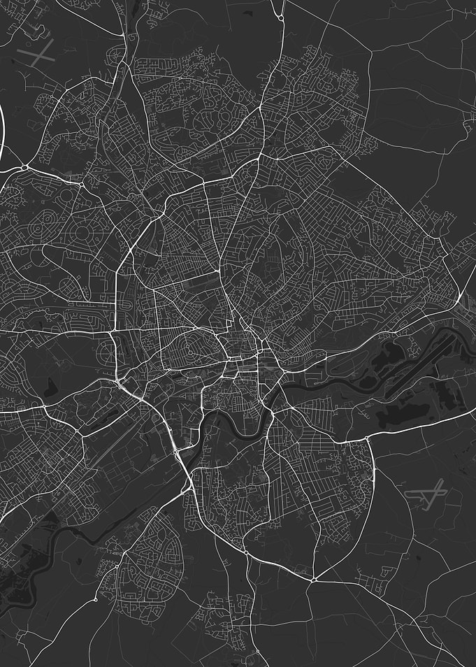 Nottingham England Map