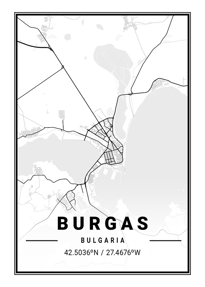 Burgas Light City Map