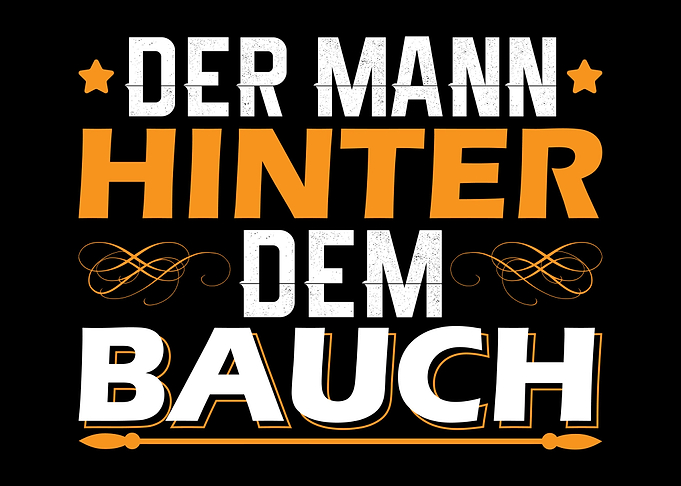 Mann Hinter Dem Bauch