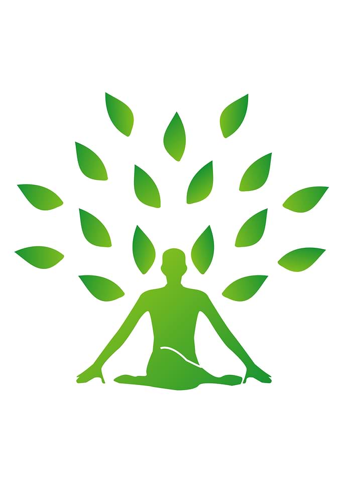 Person meditating