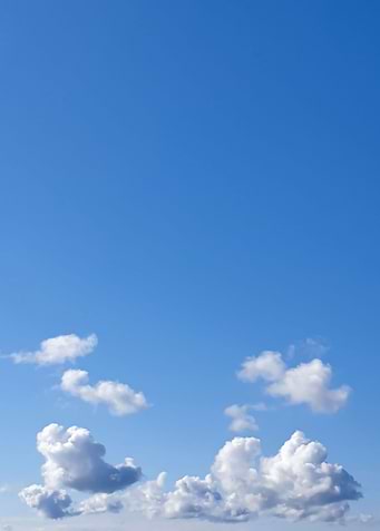 White Clouds and Blue Skie