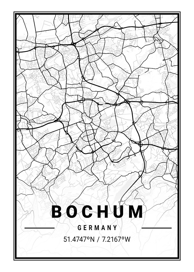 Bochum Light City Map
