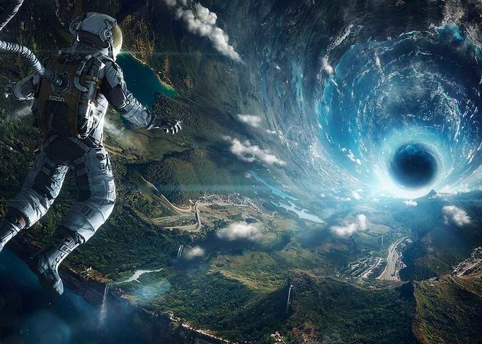 black hole in space