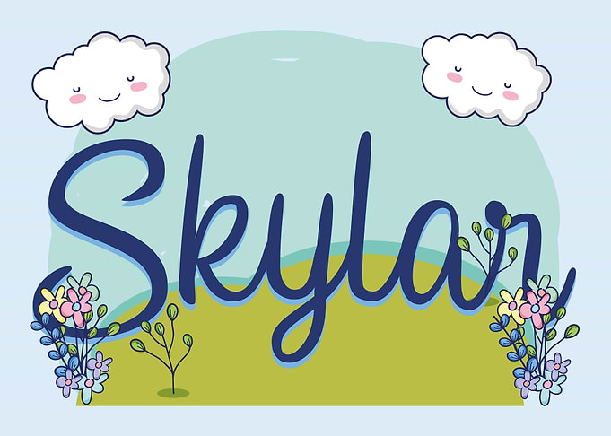 SKYLAR Baby Name Sign Gift