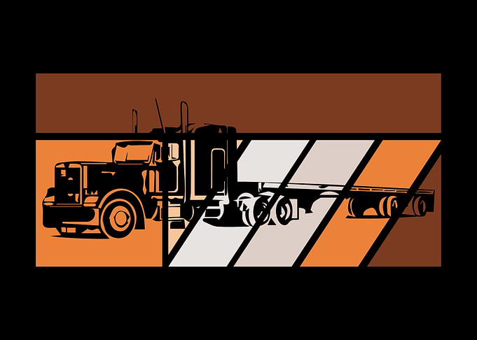Retro Truck Trucks Trucker