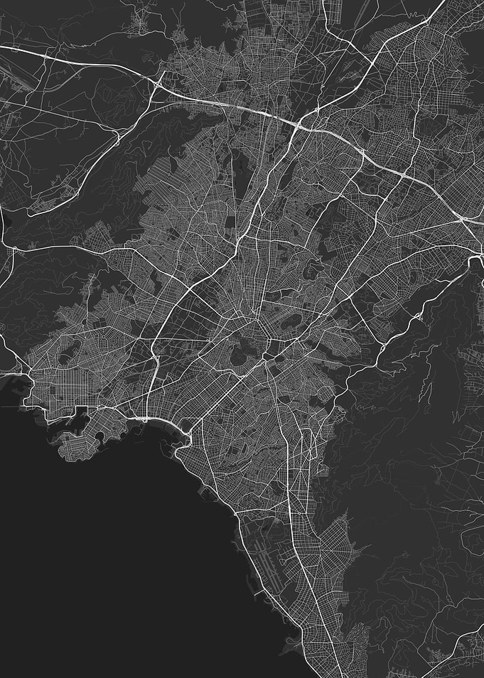 Athens Greece Map