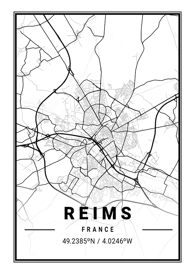 Reims Light City Map
