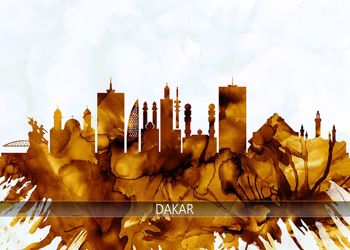 Dakar Senegal Skyline