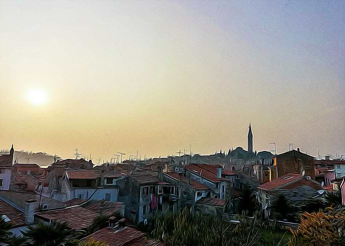 Rovinji at sunset