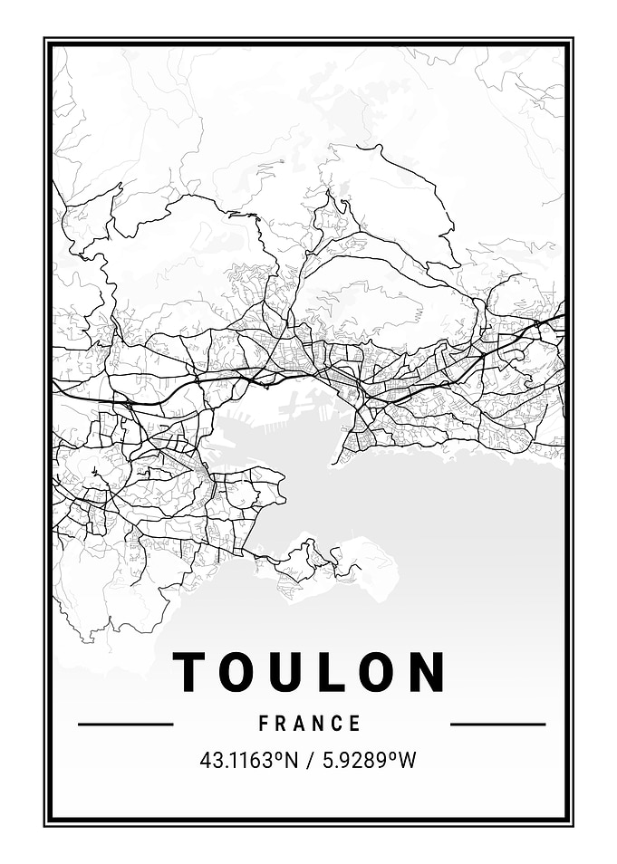 Toulon Light City Map