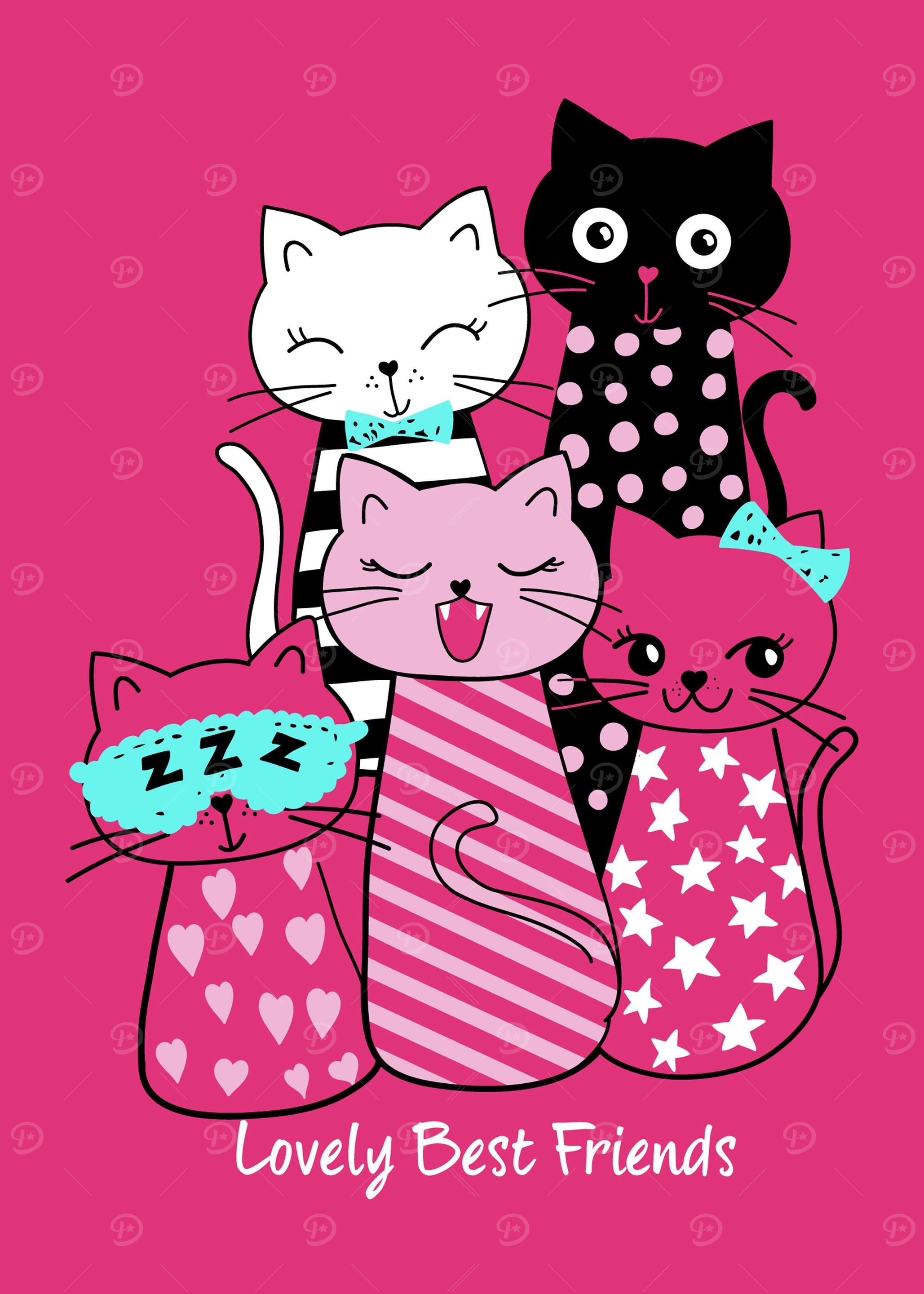 Cute Cats best friends