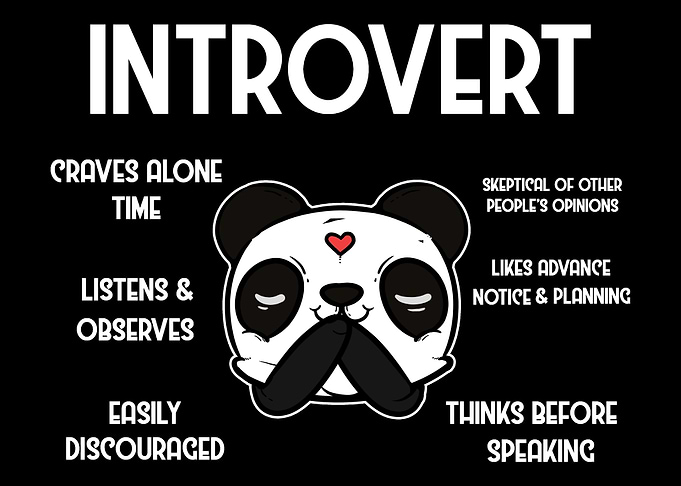 Definiton funny Intorvert