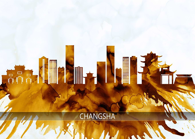 Changsha China Skyline
