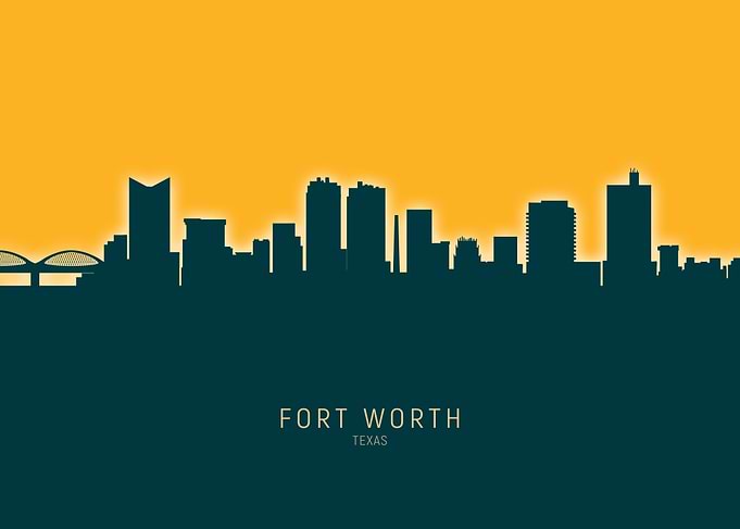 Fort Worth Skyline Texas