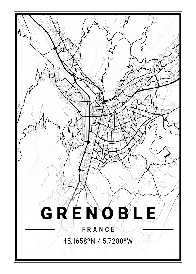 Grenoble Light City Map