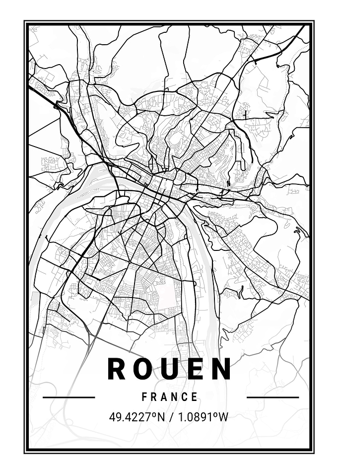 Rouen Light City Map