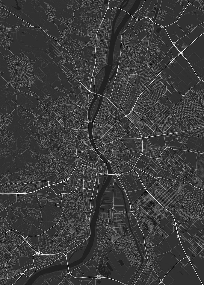 Budapest Hungary Map