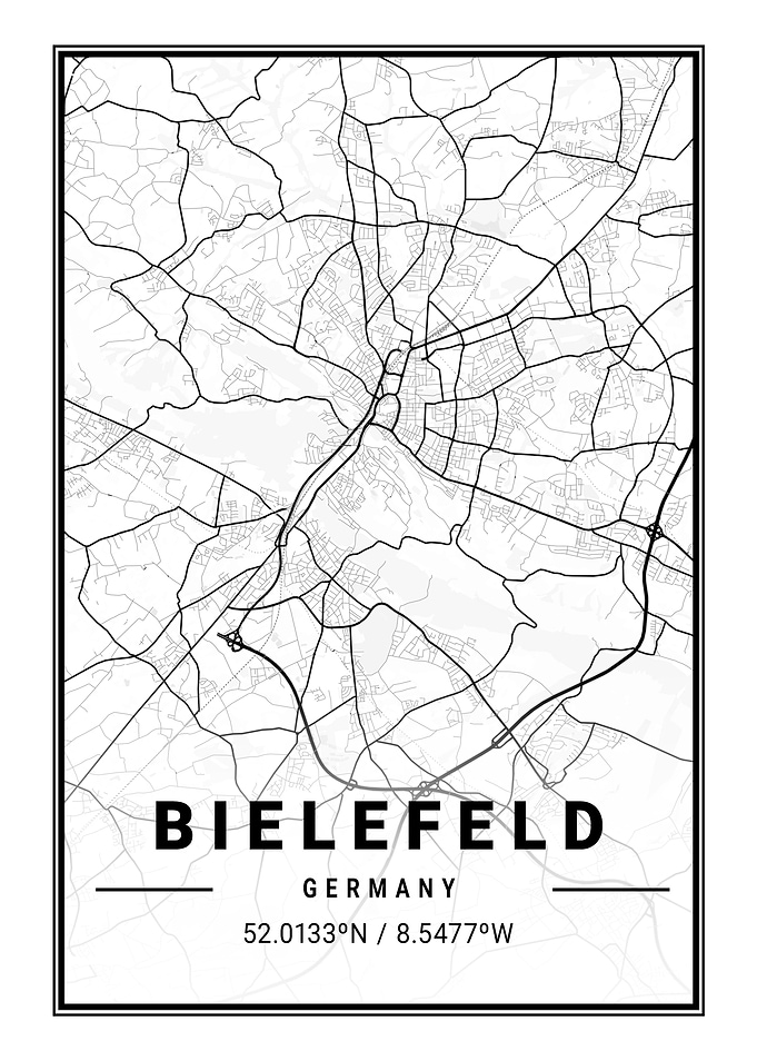 Bielefeld Light City Map