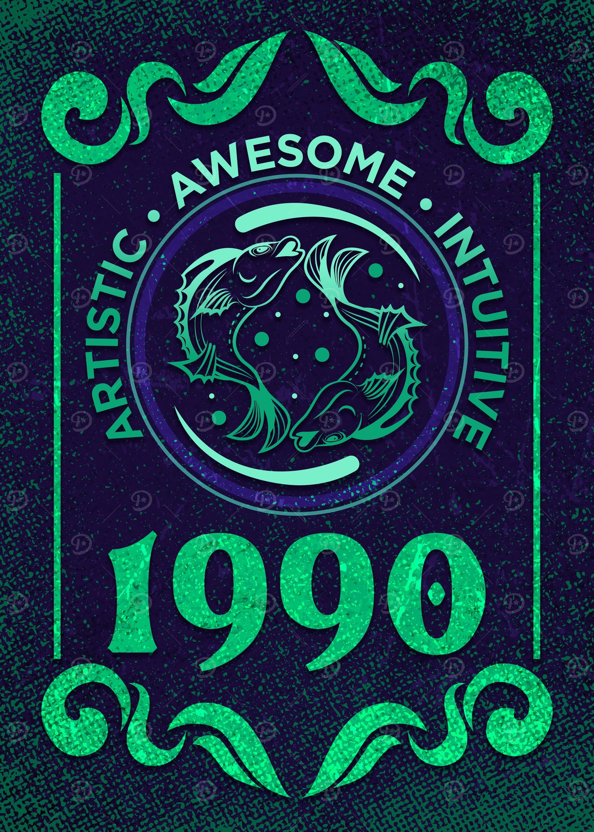 Pisces 1990 Birthday Gift