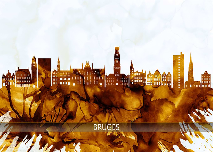 Bruges Belgium Skyline