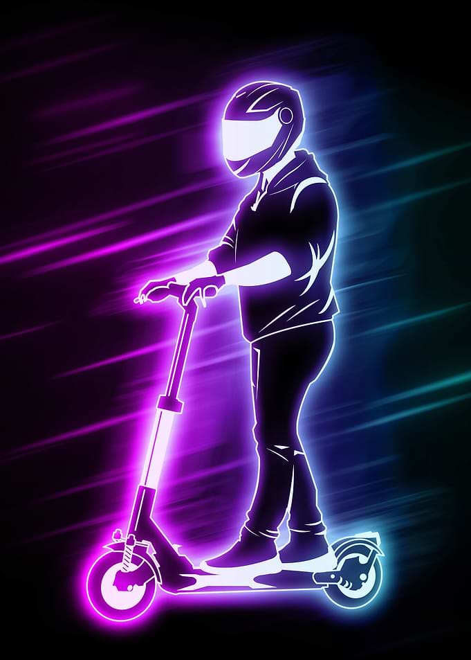Neon Night Rider