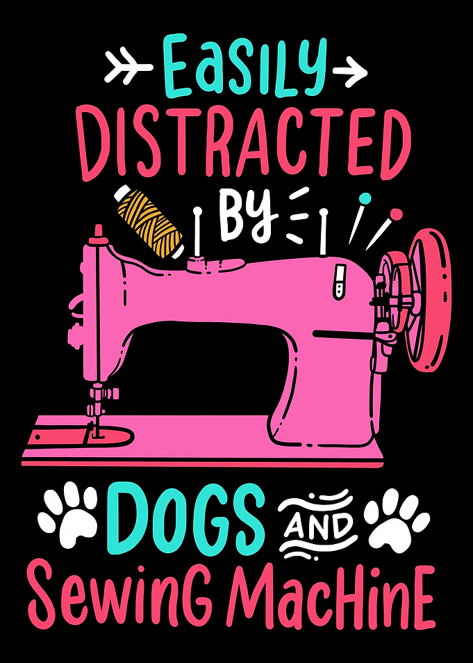 Dog Sewing Machines Funny