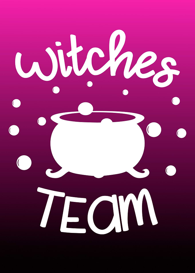 Witches Team Cauldron Art