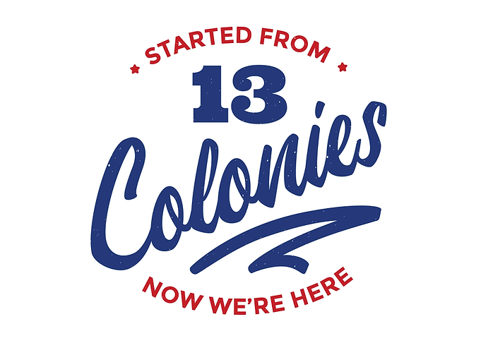 July 4 Text Design