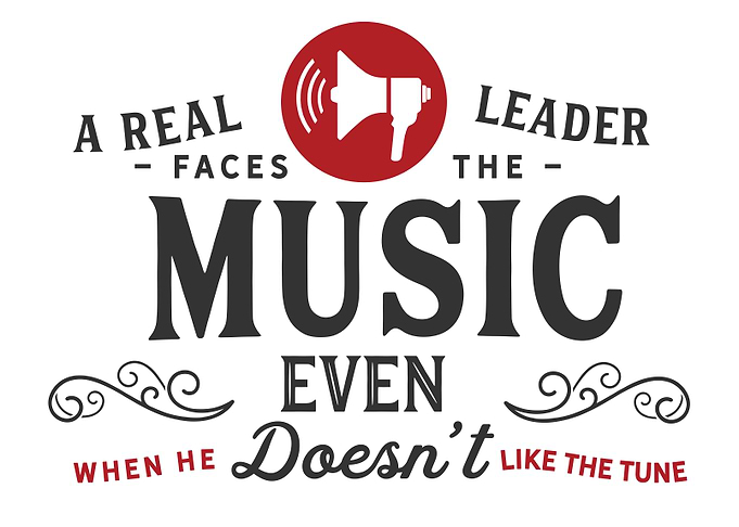 A real leader faces