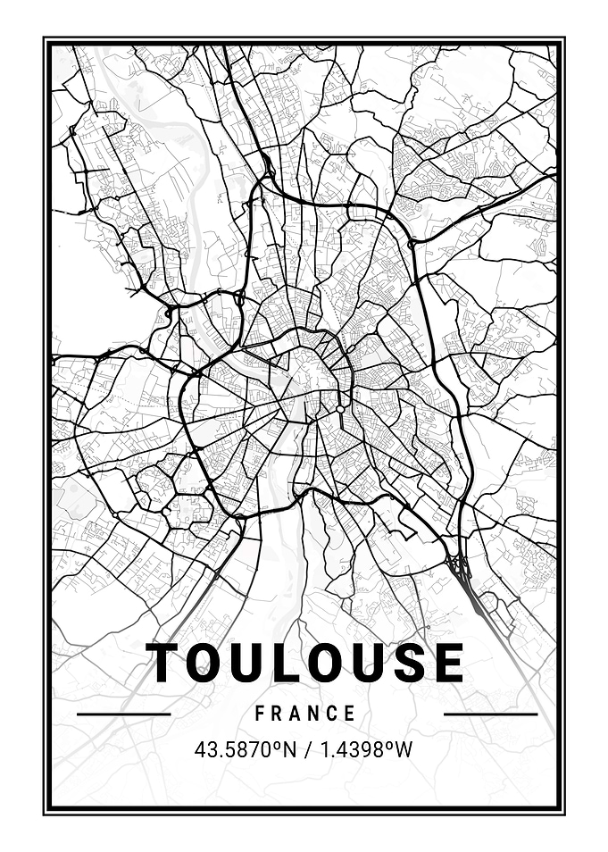 Toulouse Light City Map