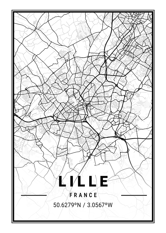 Lille Light City Map