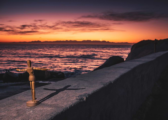 Manikin on beach