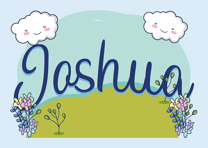 JOSHUA Baby Name Sign Gift