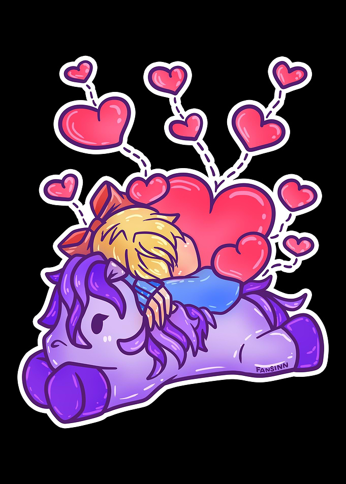 Rider Horse love heart Fri
