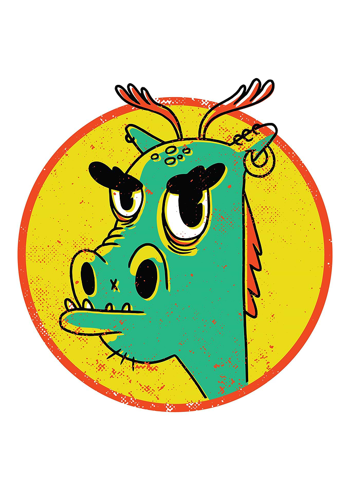 Cool Dragon Illustration