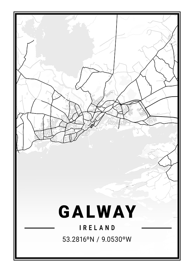 Galway Light City Map