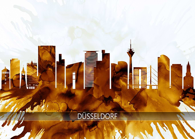 Dusseldorf Germany Skyline