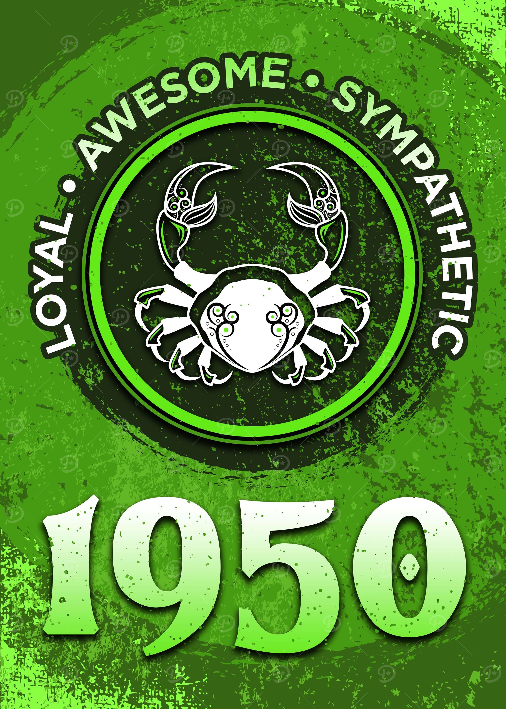 Cancer 1950 Birthday Gift